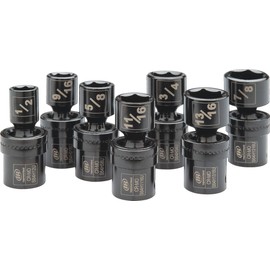 Ingersoll Rand SK4H7UN 1/2" Drive SAE Universal Impact Socket Set (7 Piece)