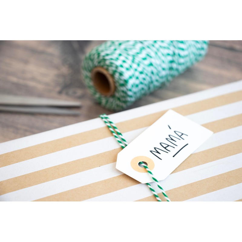 APLI 19842 Cotton Twine Twine String Gift Wrapping Green and