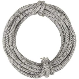 Rayher 55937560 - Tubo per maglieria con filo, diametro 5 mm, colore grigio chiaro, filo 3 m, tubo per lavori di bricolage