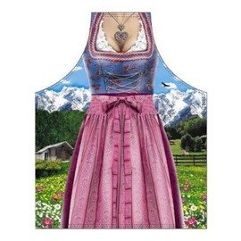 Tobeni 1786 Schürze Bavarian Woman Traditional für Grill und Küche