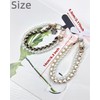 YJUBAOA 2 pcs Beaded Pearls Phone Wrist Strap, Detachable CellPhone