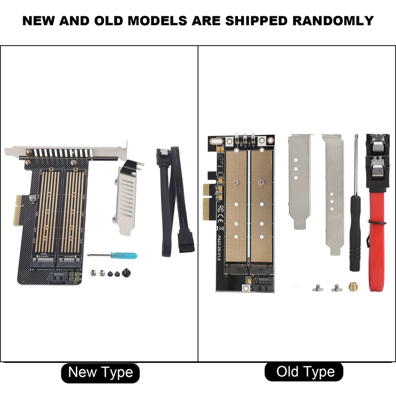 Adapter Card PCI-E B-keyM-key M.2 NGFF+NVME Interface NGFF SSD Hard
