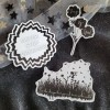 Moonlight Jade Art Three Pack Sticker Set Black & White