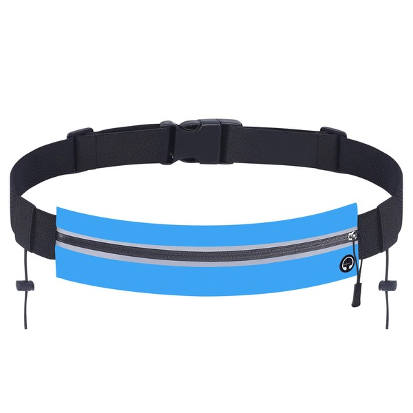 Newppon Running Belts - Adjustable Waist Pouch with Zippered Pockets