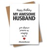 Birthday Card for My Awesome Husband