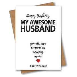 Birthday Card for My Awesome Husband