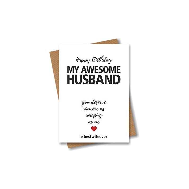 Birthday Card for My Awesome Husband