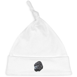 Azeeda 'Gorilla Portrait ' Baby Beanie Hat (BH00035018) White