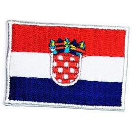 Croatia Flag Patch Mini 1.2X1.7 inches. Croatia Country Flag Tactical Military Embroidered Patch World Flags Stickers Embroidery Craft Iron On Sewing Logo Jacket Polo T- Shirt Hat Backpacks (10)