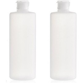 2PCS 400ML/13.5oz Empty Clear Plastic Soft Tubes Squeeze Bottles with Flip Cap Refillable Travel Makeup Lotion Emulsion Shampoo Shower Gel Body Wash Storage Containers Pot Jars for Cosmetic Toiletries