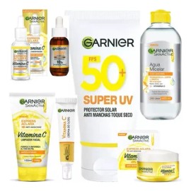 Kit Garnier Express Aclara Super Uv Toque Seco 7 Productos