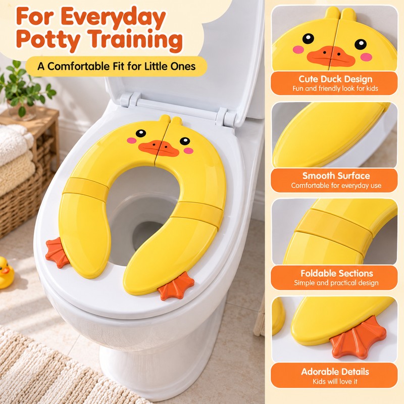 Foldable Potty Seat for Toddler Toilet Training – Portable PP