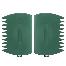 Ragyzity Leaf Scoop Leaves Grabber, 2pcs Handheld Hazelnut Leaf Scoop, Garden and Yard Leaf Scoops Hand Rakes, Plastic Garden Hand Rake Large Leaf Grabber Picking Up Yard Leaves, Grass Clippings