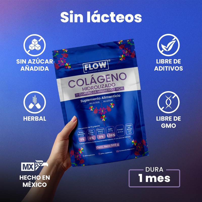 COLAGENO HIDROLIZADO CON CLORURO DE MAGNESIO Y ACAI - 500
