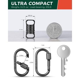 IUMIUN Magnetic Quick Release Keychain,Detachable Magnet Carabiner Clip Pull Apart Key Chain for Men Women-Secure Lock System