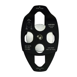 Fusion Climb Lightweight and Durable Aero Space Aluminum Alloy Double Pulley Swing Plate 32kN for Progress Capture System Rigging Hauling Rescue Arborist Tree Climbing