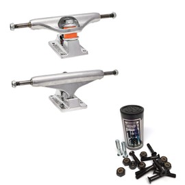 Independent Stage 11-139mm Standard Polished Skateboard Trucks with 1" Mounting Hardware