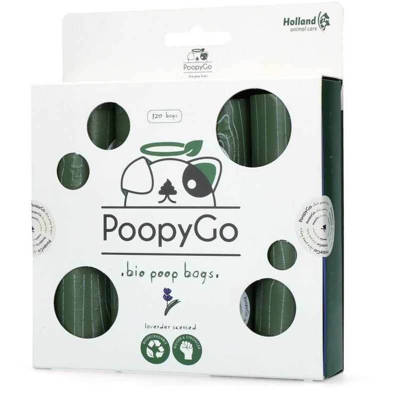 PoopyGo - 120 Eco Friendly Poop Bags with Lavender Scent