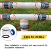 4560 pool Hose Adapters Kit 1 1/2 pvc fittings Compatible