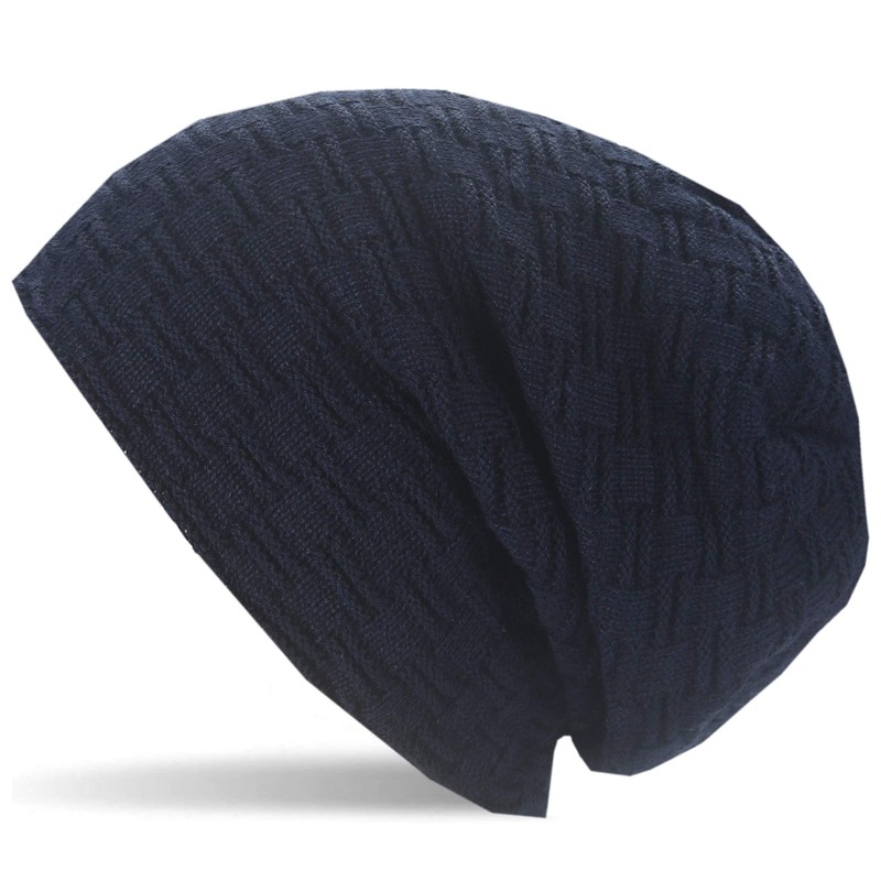 Hatstar Warm-lined, fine-knit women's, men's beanie hat with braided pattern
