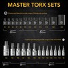 LEXIVON Master Torx Bit and Socket Set, Premium S2 Alloy