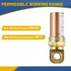 GUOFIS Water Hammer Arrestor,1/2Inch Tee Copper Water Arrestor,Pex-A Expansion Connection(4PACK,Copper