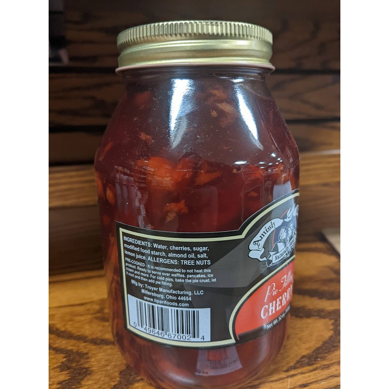 Amish Wedding Natural Pie Filling, Pre Cooked Real Natural Flavor