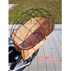 Wiklibox Natural Wicker Dog Bike Basket - 100% Organic Rattan