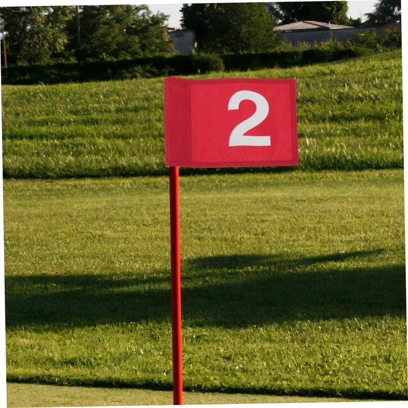 SUPVOX 2pcs Portable Golf Course Practice Flags Set High Accessories