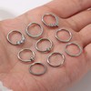 YADOCA 9Pcs 16G Septum Rings Surgical Steel Hoop Nose Rings