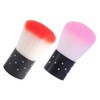 Vaguelly 2PCS Soft Nail Dust Brush Set Gentle Cleaning Brushes