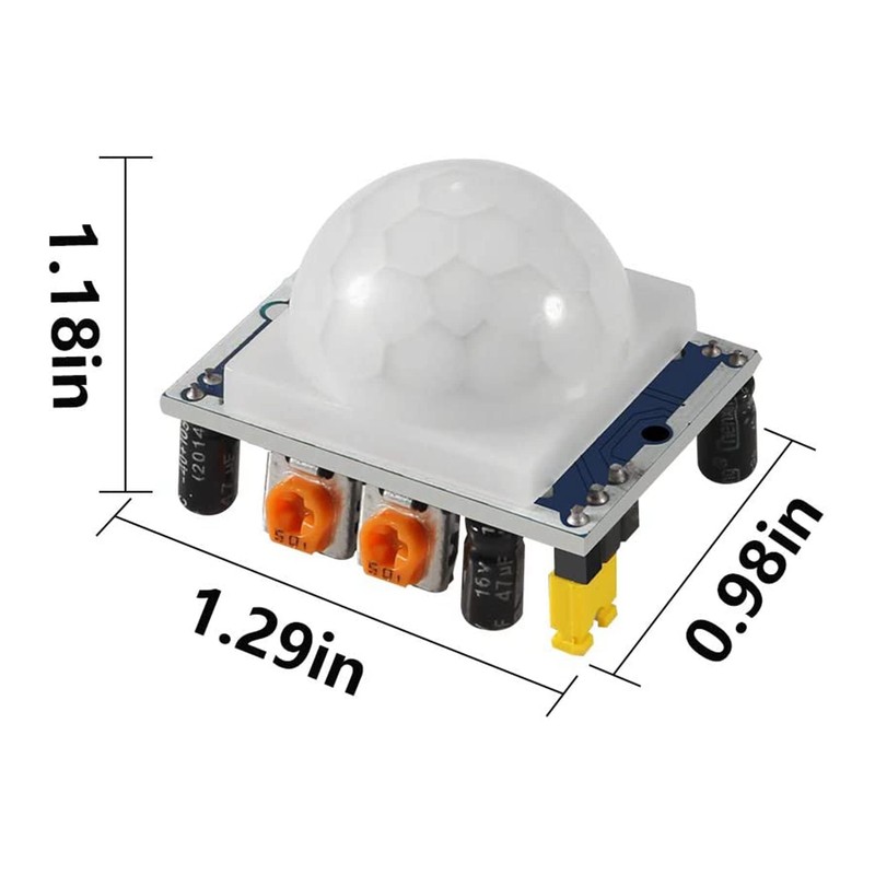DIGISHUO 5Pcs HC-SR501 Human Infrared Sensor Module PIR IR Body