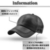 BUZZxSELECTION CAP059 Men's Leather Cap, Hat, Stylish, Leather, Synthetic Leather,