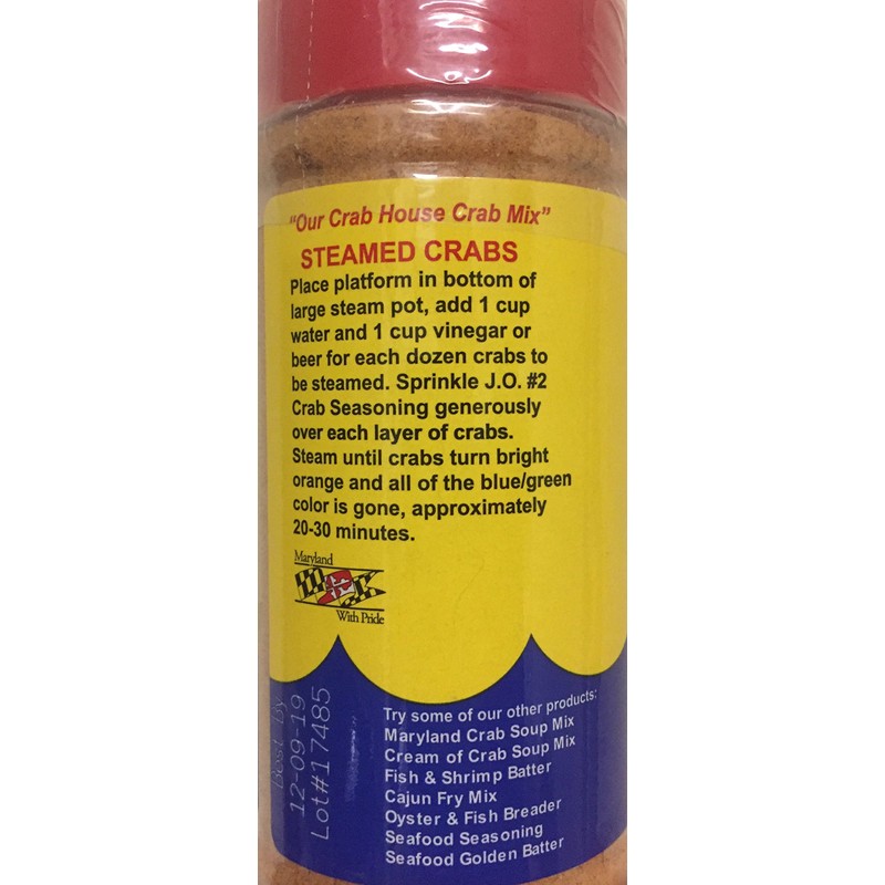 J.O. Crab Seasoning #2 16 Ounce