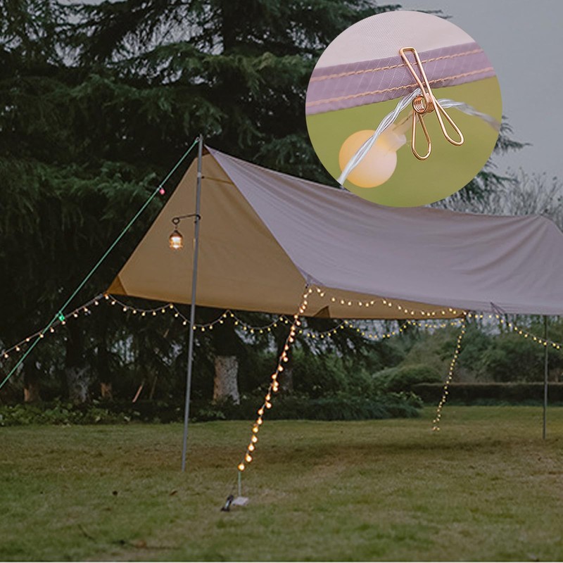 NIHENHAO 10pcs Outdoor Tent Clip Secure Your Lights and More