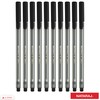 NATARAJ Mist Fine Tip Smooth Ballpoint Pens (10 x 0.7mm