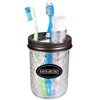 Amolliar Mason Jar Toothbrush Holder- Rustproof Stainless Steel - Holds