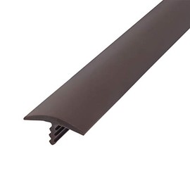 Outwater Plastic T molding 3/4 Inch Wide Dark Chocolate Brown Flexible Polyethylene Center Barb Tee Moulding 25 Foot Coil