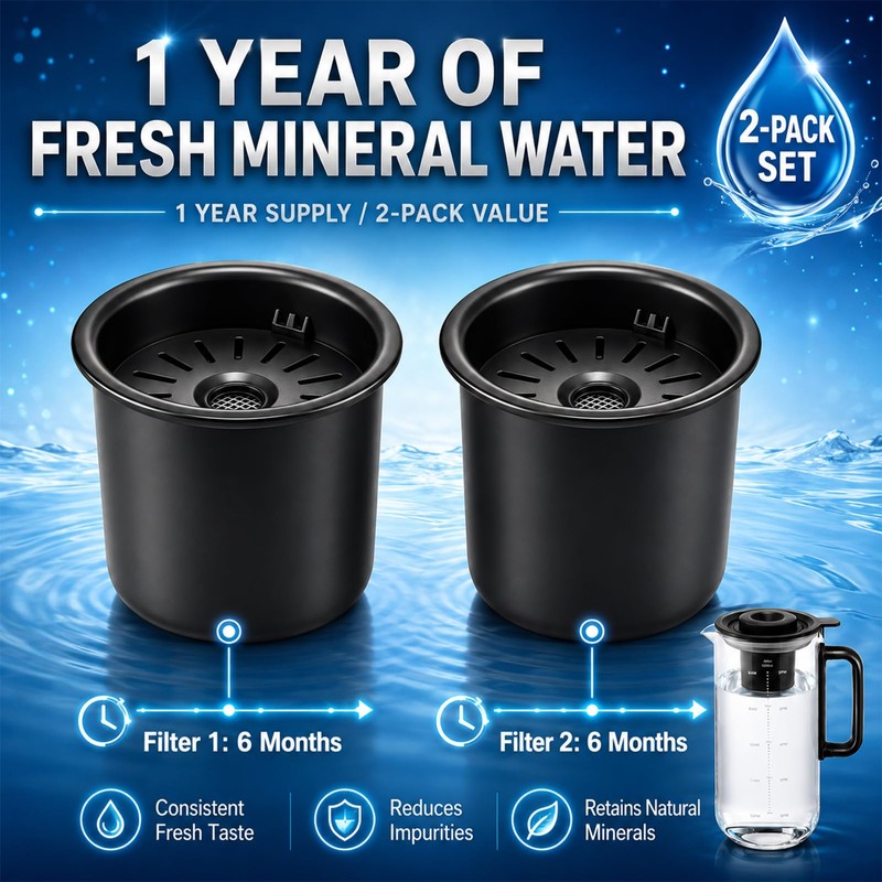 2 Pcs Remineralization Filter Compatible with Bluevua RO100ROPOT‑Lite/UV