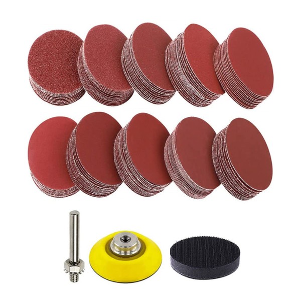 Pamtns Sanding Discs Pad Kit 103 Pieces Sanding Disc Backer