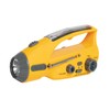 Yellow Military Solar LED Flashlight with Tactical Radio