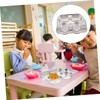 Ciieeo Stainless Steel Dinner Plate Compartment Children's Plate for Family