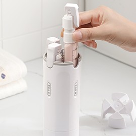 4 in 1 Refill Dispenser Travel Swimming Gym Bath Subdivision Empty Bottle Set Portable All-in-one Multi-Use Container / 4 in 1 리필 디스펜서 여행 수영 헬스 목욕 소분 공병세트 휴대용 일체형 다회용기