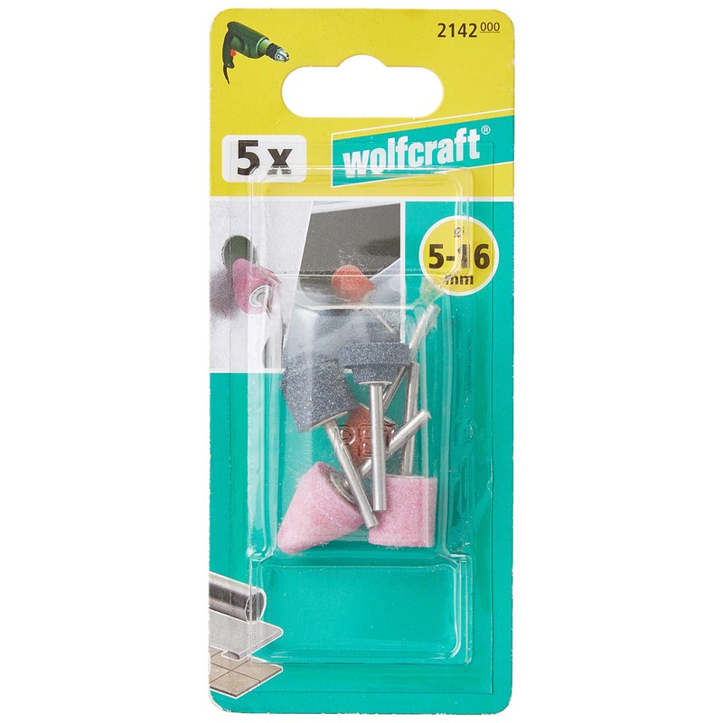 wolfcraft Mounted Stone Set 5 Pcs. I 2142000