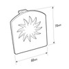 Brown End Cap for Sunwood Screw-Down Main Bar T50RM Aluminium