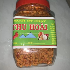 Dac San Tay Ninh roasted salt  Chili powder Muoi Ot Tay Ninh - Banh  Trang Tron 200g 7oz