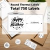 750PCS 2 Inch Round Thermal Labels for Label Printer, Value
