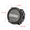 Boat Hour Meter 2.4in Diameter Maximum 99999.99H High Accuracy Mechanical
