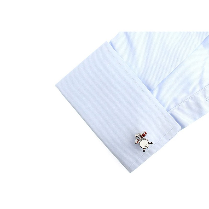 Mens Drum Kit Music Cufflinks Birthday Gift