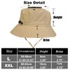 NiceYnn Waterproof Bucket Rain Hats Women Mens - Oversized Quick-Dry